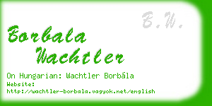 borbala wachtler business card